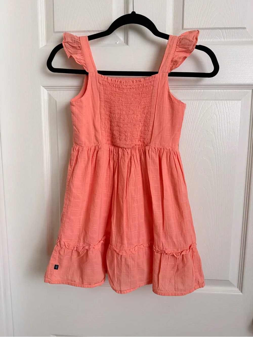GAP Coral Pink Ruffle Strap Sundress